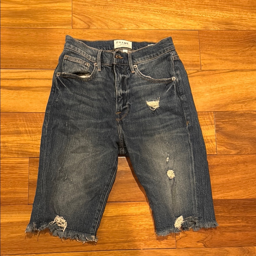 Frame Denim Classic Blue Jeans Bermuda Shorts